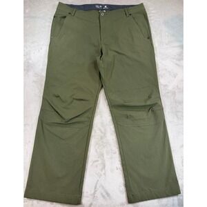 Mountain Hardwear Mens Hiking Outdoor Straight‎ Leg Stretch Pants Green 38x30
